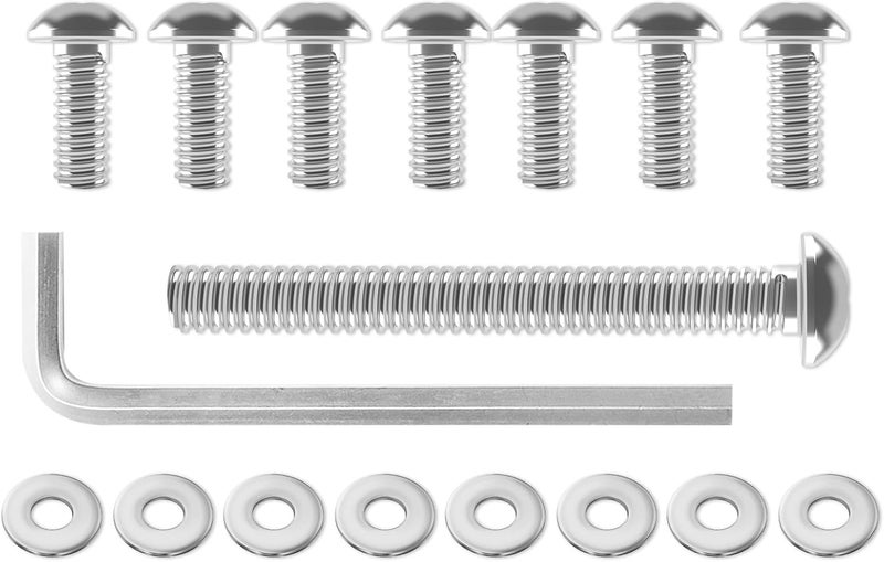 AEEAST Store 17Pcs Inner Batwing Fairing Bolts, Motorcycle Windshield Bolts 304 Stainless Steel Fairing Screws Windshield Trim Bolts Fit for Harley Touring Street Glide Electra Glide Trike Glide 1996-Later - Image 1